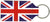 Branded Promotional UNION JACK KEYRING in Recycled Bonded Leather Keyring From Concept Incentives.