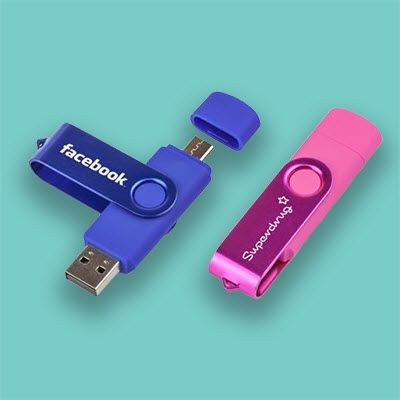 Branded Promotional DUAL TWISTER USB MEMORY STICK Memory Stick USB From Concept Incentives.