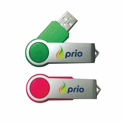 Branded Promotional USB STICK 04 - SWING DRIVE Memory Stick USB From Concept Incentives.