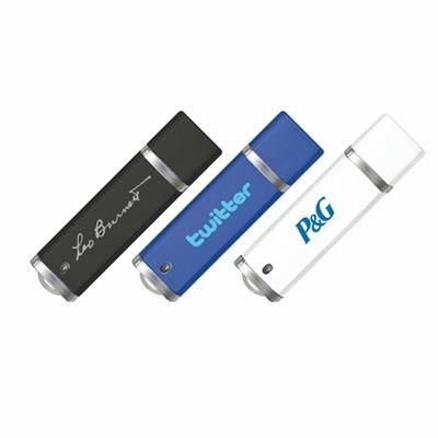 Branded Promotional USB STICK 07 - STICK with Removable Cap Memory Stick USB From Concept Incentives.