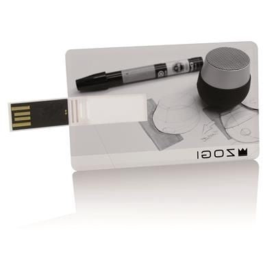 Branded Promotional USB CARD 146 MEMORY STICK 16GB Memory Stick USB From Concept Incentives.