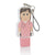 Branded Promotional MINI USB MEDICAL NURSE PERSON MEMORY STICK in Pink Memory Stick USB From Concept Incentives.