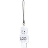 Branded Promotional MINI USB PERSON MEMORY STICK in White Memory Stick USB From Concept Incentives.