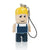 Branded Promotional MICRO USB CONSTRUCTION WORKER MEMORY STICK Memory Stick USB From Concept Incentives.