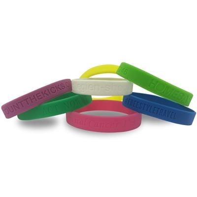 Branded Promotional SILICON DEBOSSED WRIST BAND Wrist Band From Concept Incentives.