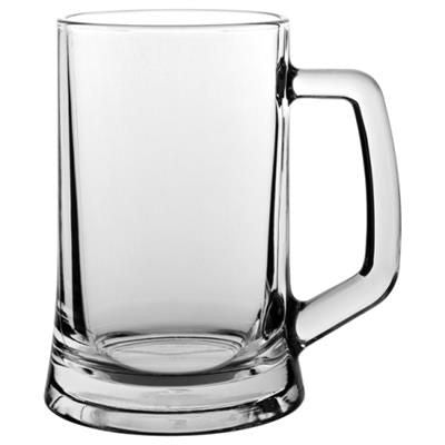 Branded Promotional CONTEMPORARY PLAIN TANKARD Beer Glass From Concept Incentives.