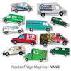 Branded Promotional VARIOUS VAN SHAPE FLEXIBLE FRIDGE MAGNET Fridge Magnet From Concept Incentives.