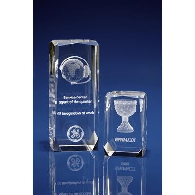 Branded Promotional CRYSTAL GLASS VERBIER PAPERWEIGHT Paperweight From Concept Incentives.