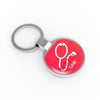 Branded Promotional METAL SILVER CHROME KEYRING Keyring From Concept Incentives.