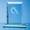 Branded Promotional 18CM JADE GLASS MITRED RECTANGULAR AWARD Award From Concept Incentives.