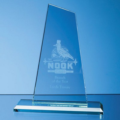Branded Promotional 20CM JADE GLASS MOUNTAIN AWARD Award From Concept Incentives.