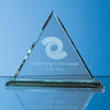 Branded Promotional 19CM JADE GLASS PYRAMID AWARD Award From Concept Incentives.