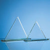 Branded Promotional 23CM JADE GLASS PYRAMID AWARD Award From Concept Incentives.