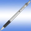 Branded Promotional VIPER SATIN BALL PEN in Silver with Black Grip Pen From Concept Incentives.