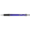 Branded Promotional VIPER FROST BALL PEN in Frosted Blue with Black Grip & Silver Trim Pen From Concept Incentives.