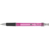 Branded Promotional VIPER FROST BALL PEN in Frosted Pink with Silver Trim Pen From Concept Incentives.