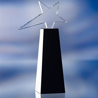 Branded Promotional GLASS COLUMN STAR AWARD TROPHY Award From Concept Incentives.