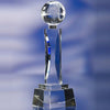Branded Promotional SPINNING GLOBE GLASS AWARD TROPHY Award From Concept Incentives.