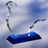 Branded Promotional BIRD SHAPE OPTICAL GLASS AWARD TROPHY Award From Concept Incentives.