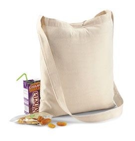 Branded Promotional ORGANIC COTTON SLING SHOPPER TOTE BAG Bag From Concept Incentives.