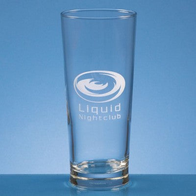 Branded Promotional STRAIGHT SIDED BEER GLASS Beer Glass From Concept Incentives.