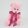 Branded Promotional 15CM BOW CANDY FLOSS WAFFLE BEAR Soft Toy From Concept Incentives.