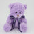 Branded Promotional 15CM BOW ORCHID WAFFLE BEAR Soft Toy From Concept Incentives.