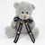 Branded Promotional 15CM BOW SMOKEY WAFFLE BEAR Soft Toy From Concept Incentives.