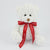 Branded Promotional 15CM BOW SNOWDROP WAFFLE BEAR Soft Toy From Concept Incentives.