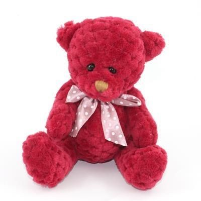 Branded Promotional 15CM PLAIN  BERRY WAFFLE BEAR Soft Toy From Concept Incentives.