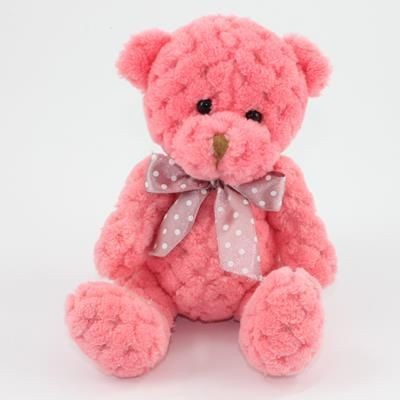 Branded Promotional 15CM PLAIN  BLOSSOM WAFFLE BEAR Soft Toy From Concept Incentives.