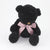 Branded Promotional 15CM PLAIN  COAL WAFFLE BEAR Soft Toy From Concept Incentives.