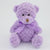 Branded Promotional 15CM PLAIN  ORCHID WAFFLE BEAR Soft Toy From Concept Incentives.