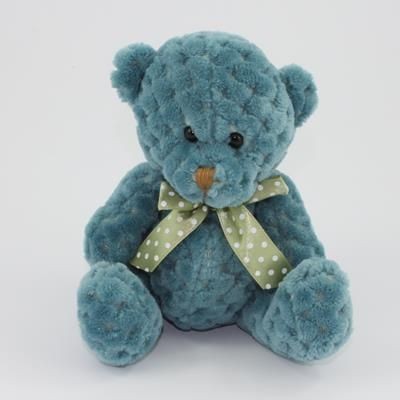 Branded Promotional 15CM PLAIN  STORM WAFFLE BEAR Soft Toy From Concept Incentives.