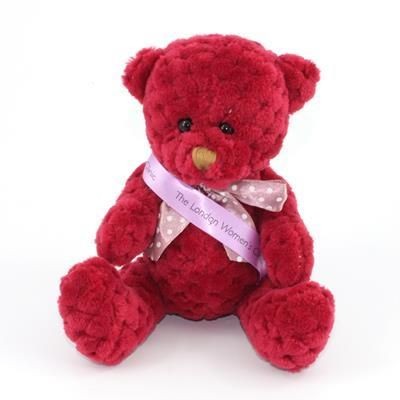 Branded Promotional 15CM SASH BERRY WAFFLE BEAR Soft Toy From Concept Incentives.