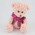 Branded Promotional 15CM SASH PEACH WAFFLE BEAR Soft Toy From Concept Incentives.