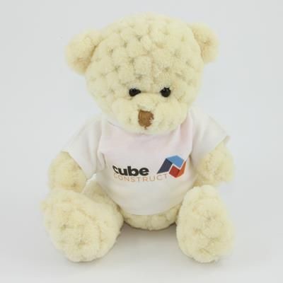 Branded Promotional 15CM TEE SHIRT BUTTERMILK WAFFLE BEAR Soft Toy From Concept Incentives.
