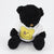 Branded Promotional 15CM TEE SHIRT COAL WAFFLE BEAR Soft Toy From Concept Incentives.