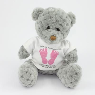 Branded Promotional 15CM TEE SHIRT SMOKEY WAFFLE BEAR Soft Toy From Concept Incentives.
