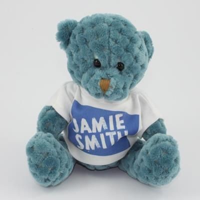 Branded Promotional 15CM TEE SHIRT STORM WAFFLE BEAR Soft Toy From Concept Incentives.