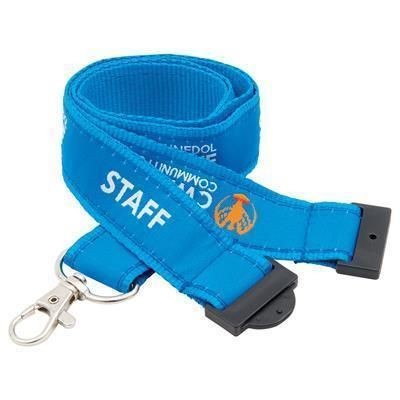 Branded Promotional 20MM WOVEN APPLIQUE LANYARD Lanyard From Concept Incentives.