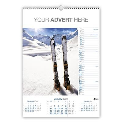 Branded Promotional 12 LEAF MEMO CALENDAR Calendar From Concept Incentives.