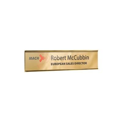 Branded Promotional METAL WALL OR DOOR NAMEPLATE HOLDER Nameplate From Concept Incentives.
