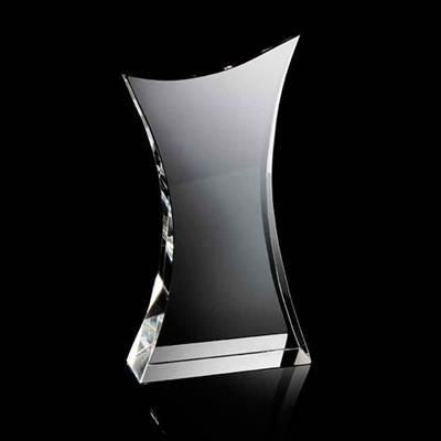 Branded Promotional LARGE CURVE BODY CRYSTAL AWARD Award From Concept Incentives.