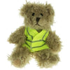 Branded Promotional 15CM WINDSOR BEAR with Hi-vis Vest Soft Toy From Concept Incentives.