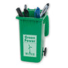 Branded Promotional RECYCLED NOVELTY WHEELIE BIN PEN POT in Green Pen Pot From Concept Incentives.