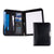 Branded Promotional BALMORAL BONDED LEATHER DELUXE ZIP AROUND CONFERENCE FOLDER in Black Leather Conference Folder &amp; Calculator From Concept Incentives.