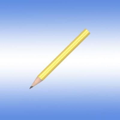 Branded Promotional MINI NE PENCIL in Yellow Pencil From Concept Incentives.
