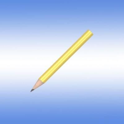 Branded Promotional MINI NE PENCIL in Yellow Pencil From Concept Incentives.
