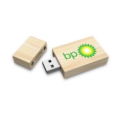 Branded Promotional NATURAL WOOD USB DRIVE Memory Stick USB From Concept Incentives.